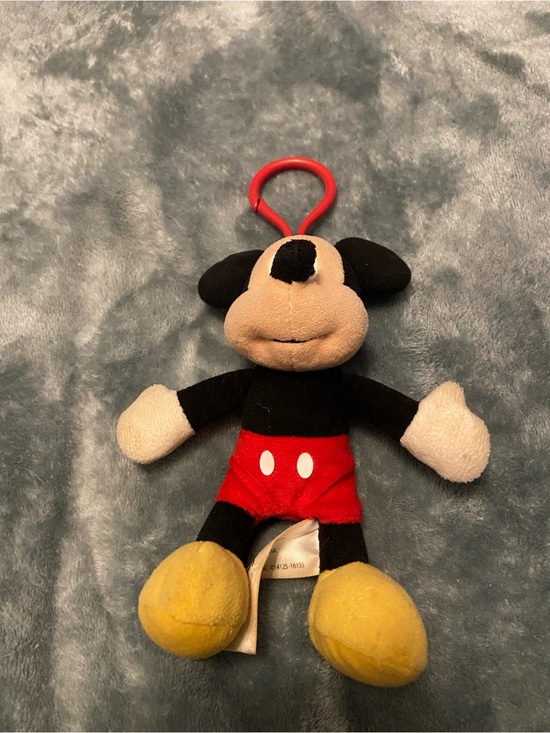 Disney Other - Disney Mickey Mouse Plush Clip - Red, Black, Yellow Disney parks key chain